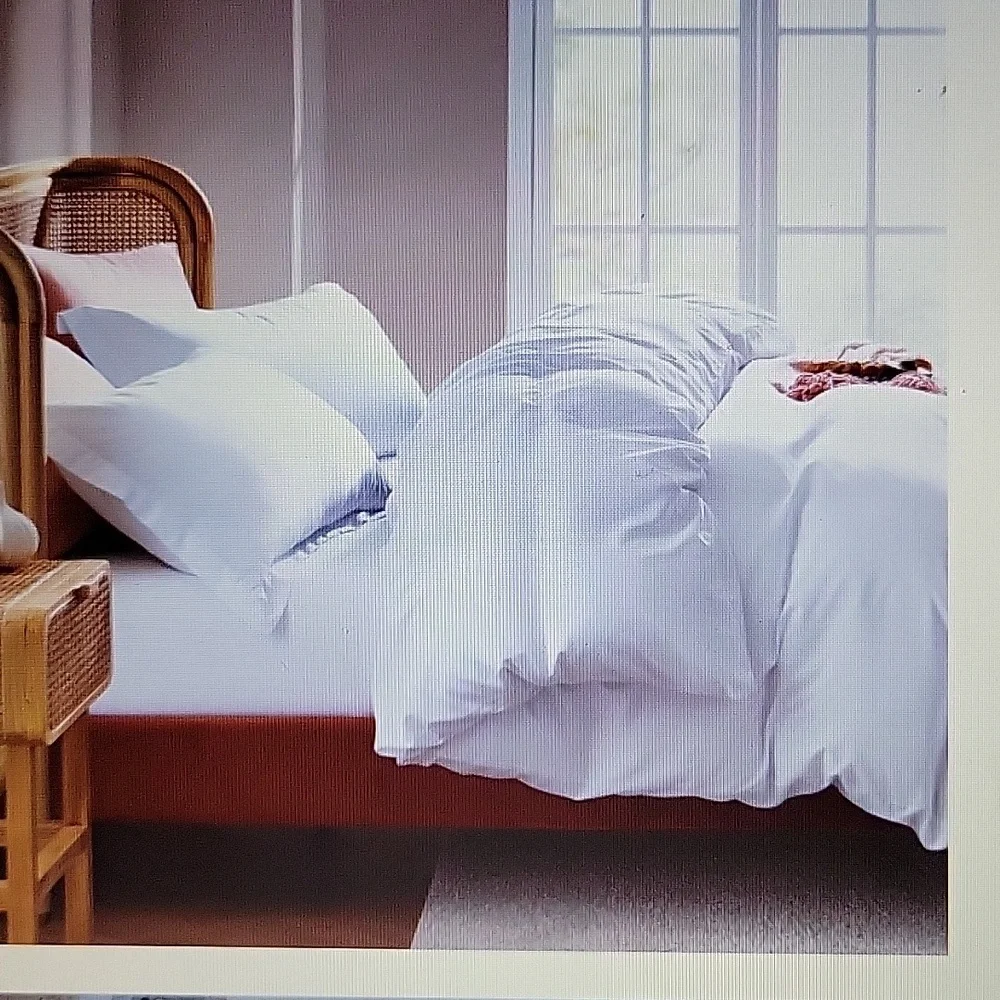 Nestl King white duvet cover & 2 pillow shams 104